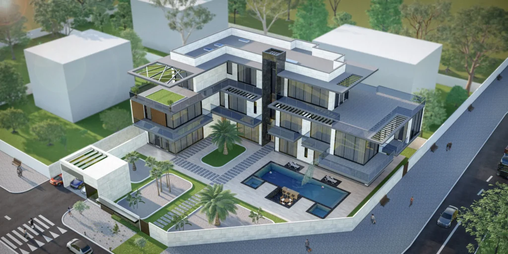 NABIL VILLA ARIEL VIEW 01